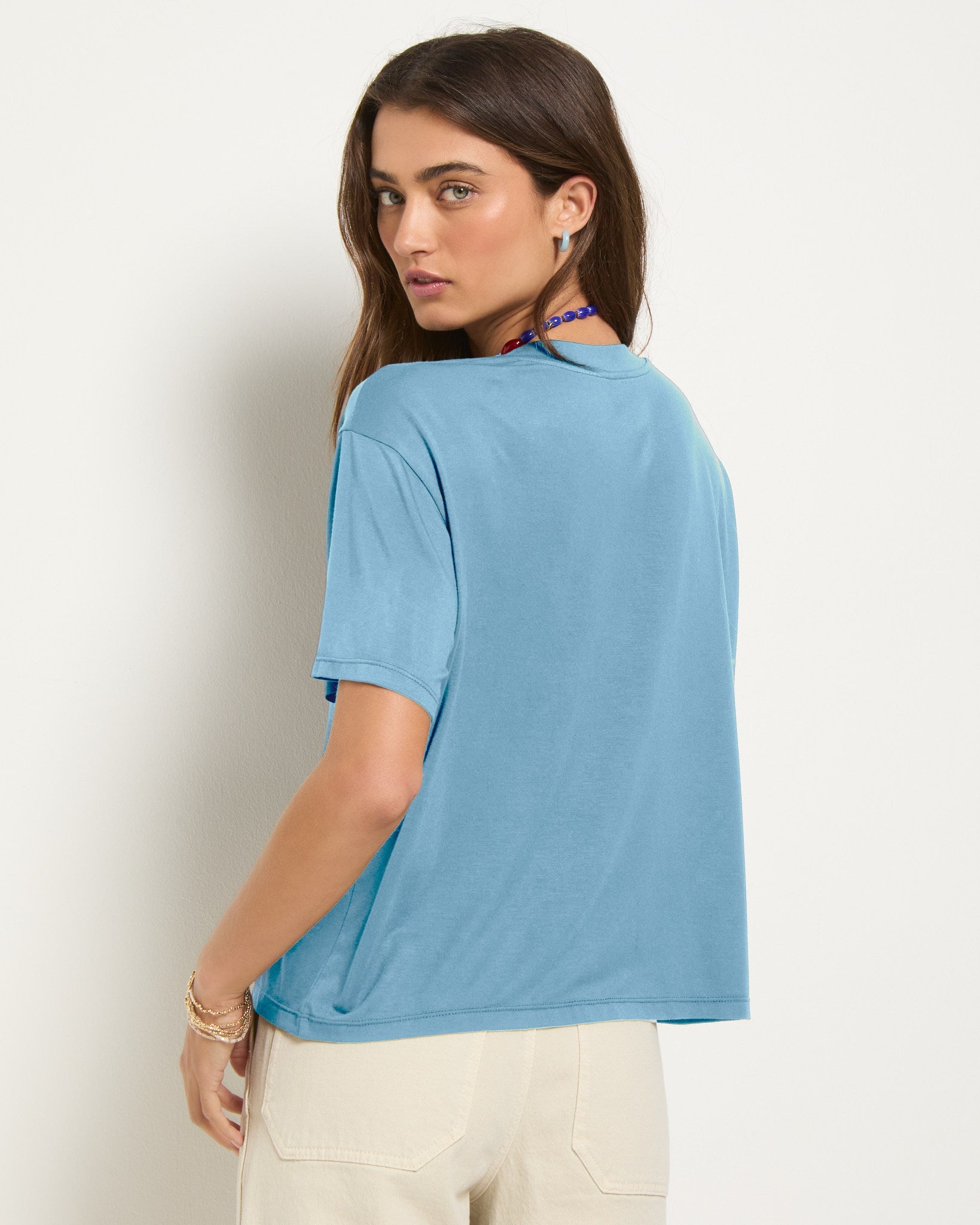 Wave $|& SEAS Newport Cropped Tee - SOF Back