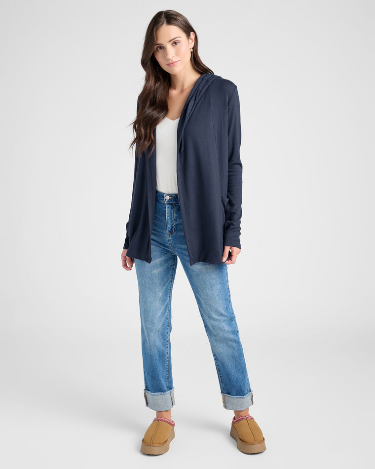 Mariner Midnight $|& SEAS Laguna Hooded Cardigan - UGC On Fig