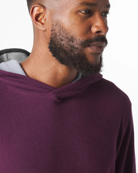 Mulberry $|& Glyder Thermasof Hoodie - VOF Detail