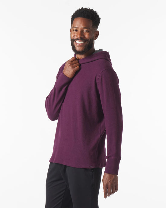 Mulberry $|& Glyder Thermasof Hoodie - VOF Side