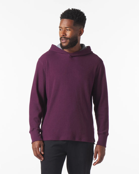 Mulberry $|& Glyder Thermasof Hoodie - VOF Front