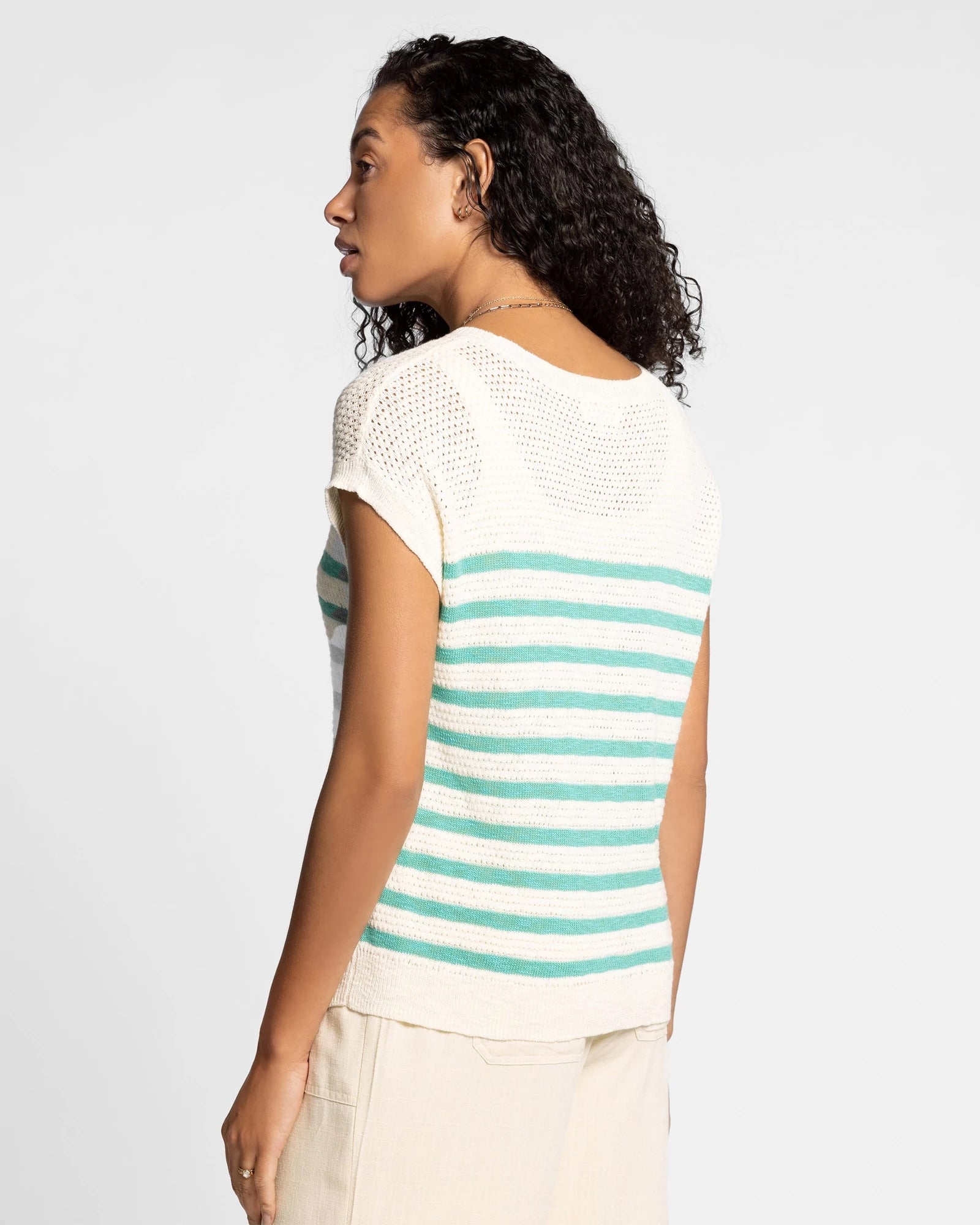 Ivory Green $|& Thread & Supply Elfie Top - Hanger Side