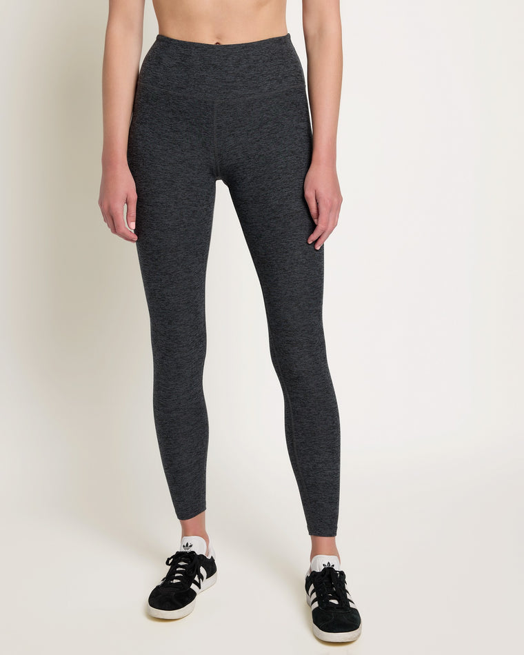 Heather Charcoal $|& Interval FlowHeather Sculpt Nexus Legging - SOF Front