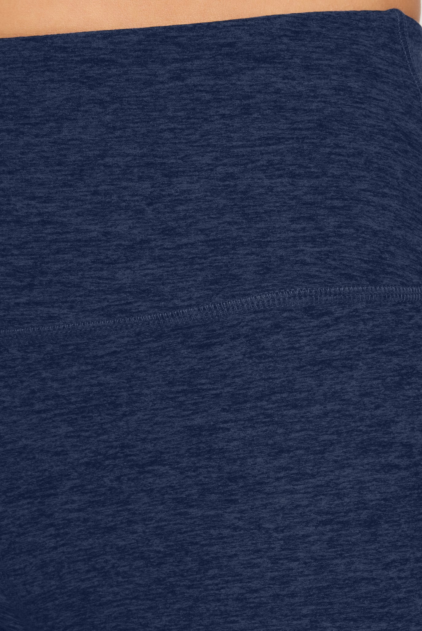 Ink Navy Heather $|& Interval FlowHeather Sculpt Bike Short - SOF Full Front