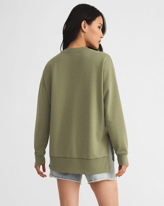 Avocado $|& Z Supply Modern V-Neck Weekender - Hanger Side