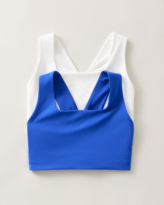 Electric Shock/White 2 Pack $|& Free People Movement Win Win Bra - Hanger Detail