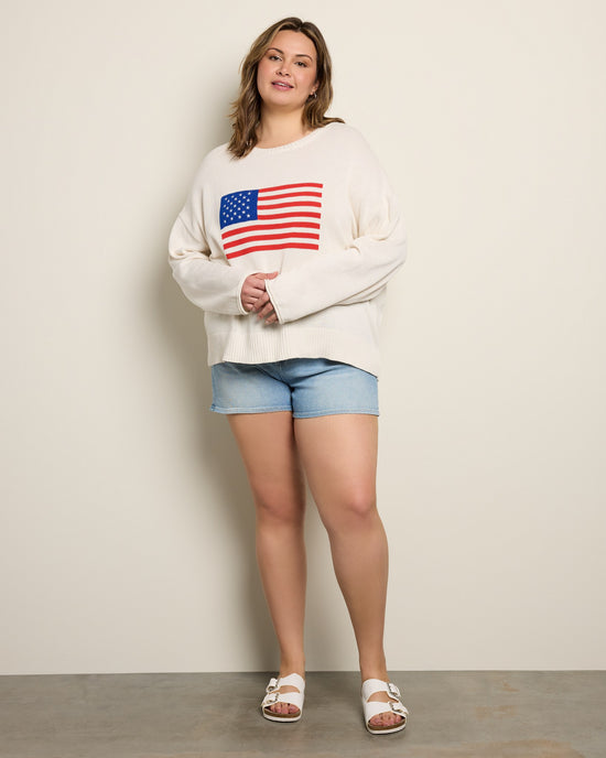Sea Salt $|& Z Supply Sienna Patriot Sweater - UGC On Fig
