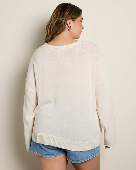Sea Salt $|& Z Supply Sienna Patriot Sweater - SOF Back