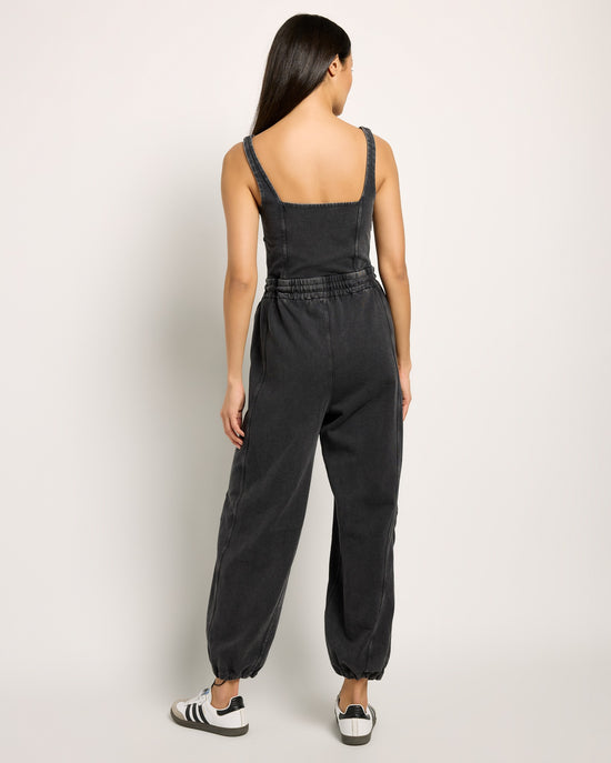 Black $|& Free People Movement Inbound Onesie - SOF Back