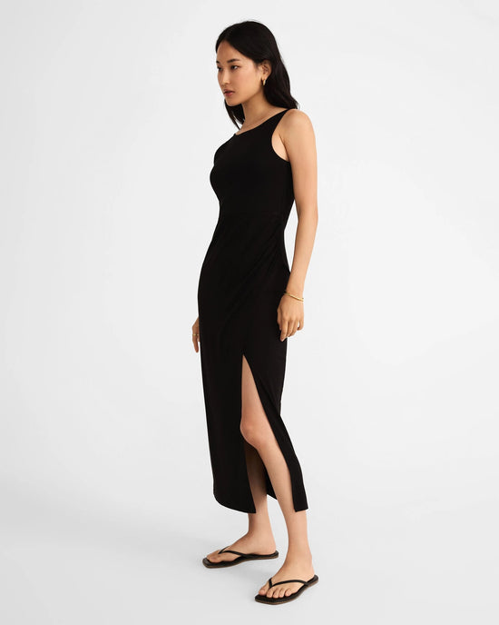 Black $|& Z Supply Valencia Midi Dress - Hanger Front