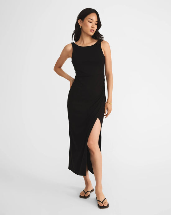 Black $|& Z Supply Valencia Midi Dress - VOF Detail