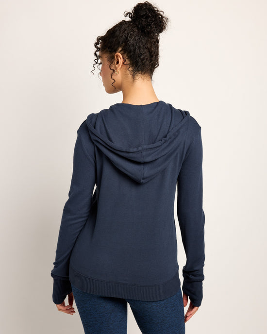 Mariner Midnight $|& Interval Hacci Zip Front Pocket Hoodie - SOF Back