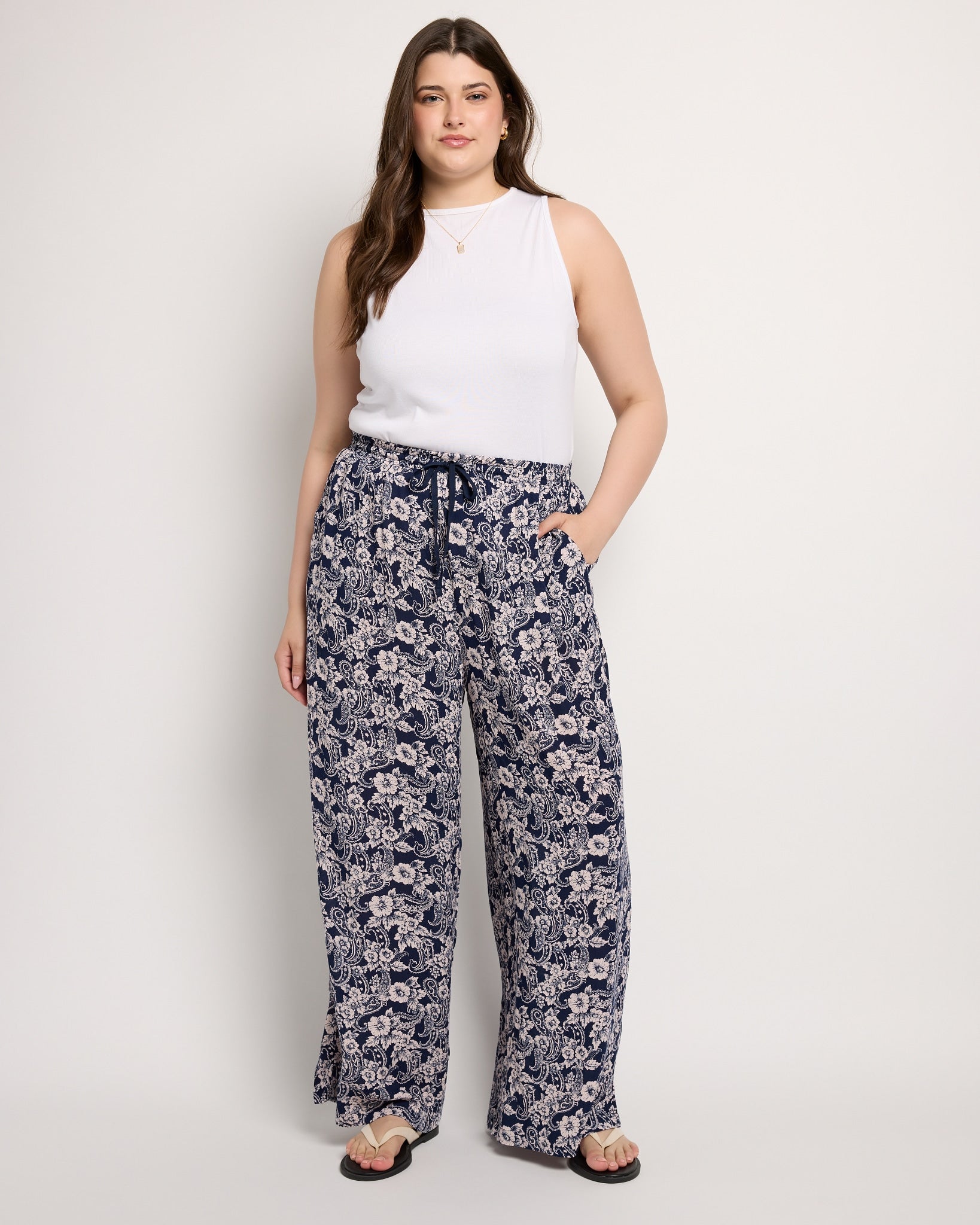 Navy $|& SEAS Gauze Pant - UGC On Fig