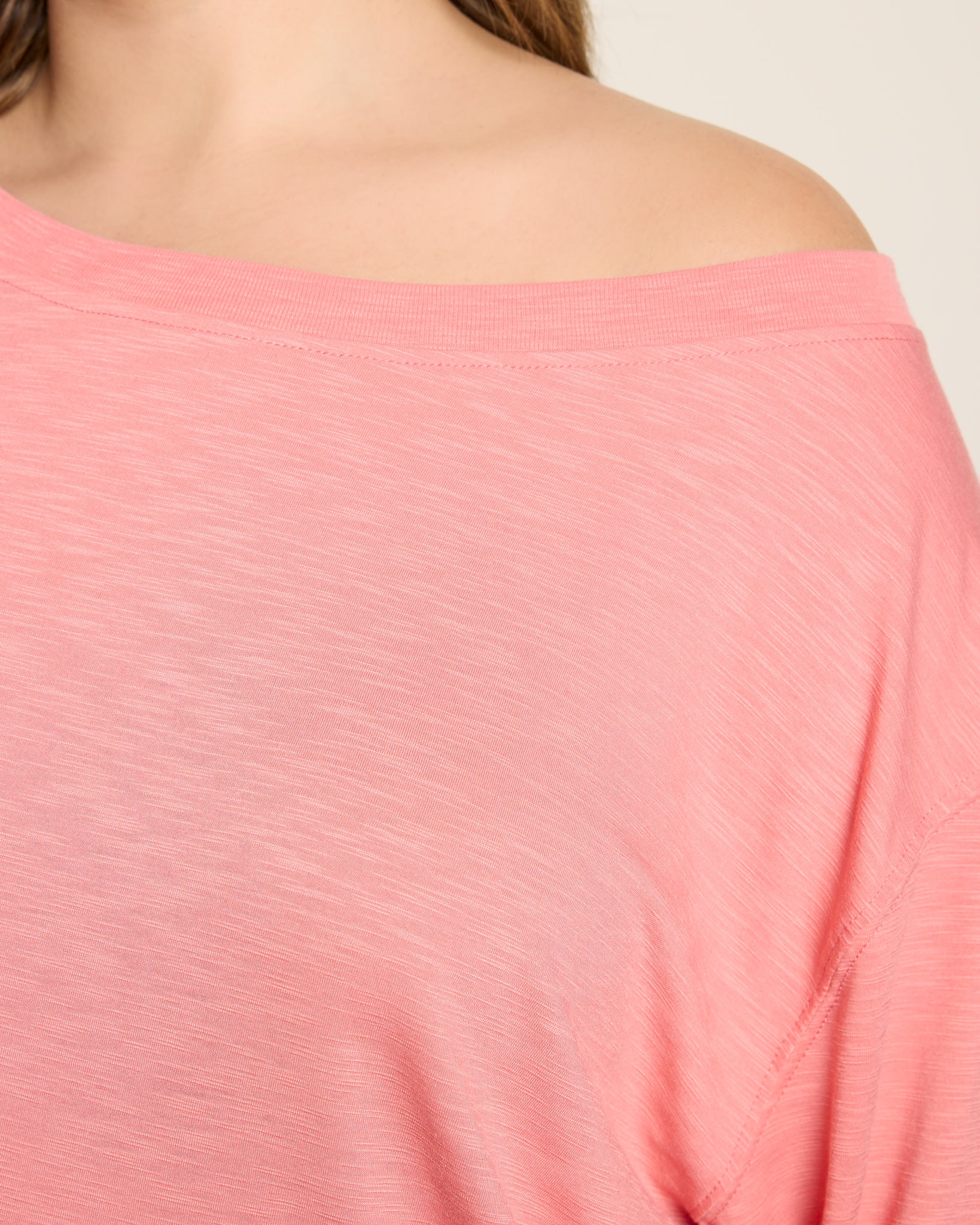Sun Kissed $|& SEAS Brooksville Slub Off The Shoulder Top - SOF Full Front