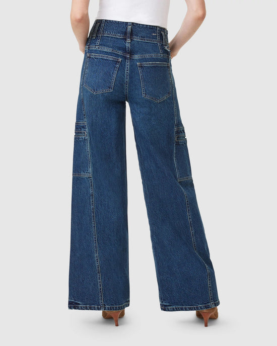 Tide Blue $|& Habitual Extra Wide Leg Cargo Jeans - VOF Back