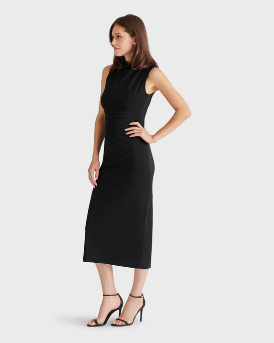 Black $|& Steve Madden Mo Midi Dress - Hanger Front