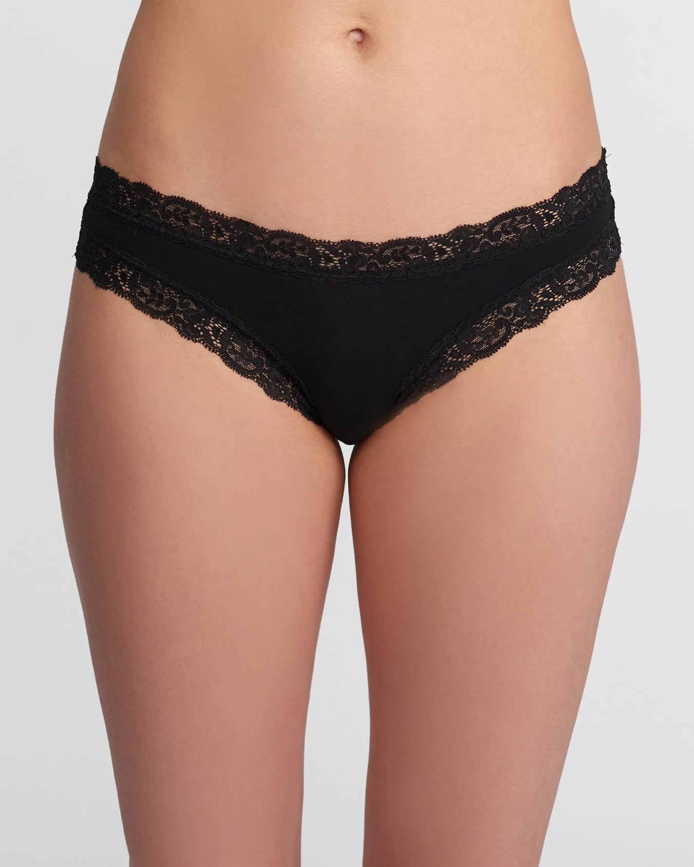 Black/Black Seashell 2 Pack $|& Fleur't The Iconic Thong - SOF Side