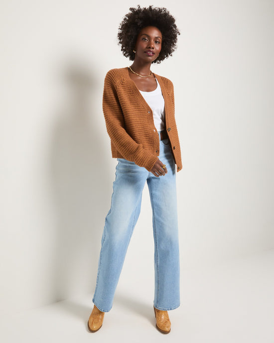 Sea Grass $|& SEAS Meadow V-Neck Cardigan - UGC On Fig