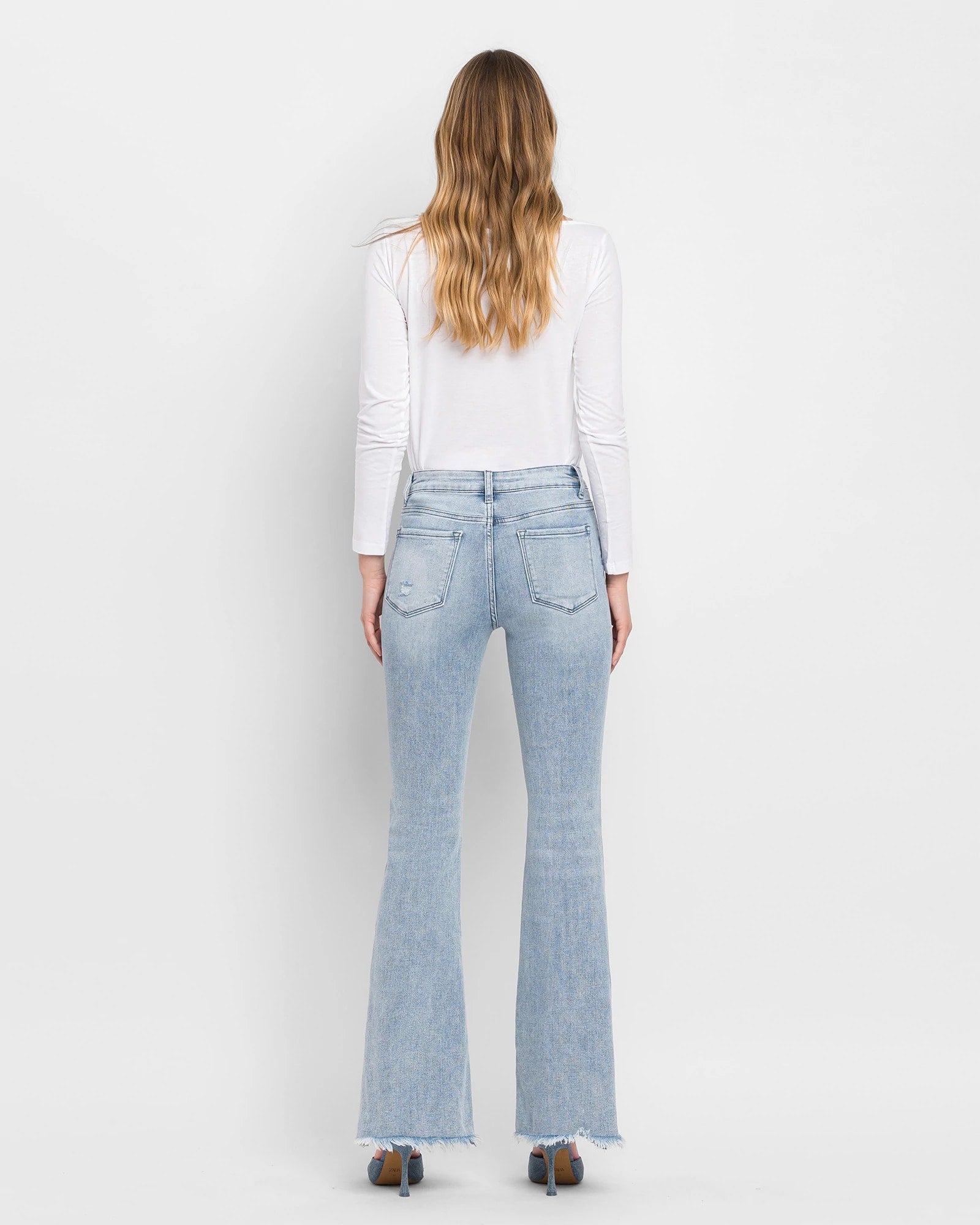 Excel $|& Lovervet Mid Rise Flare Leg Jeans - Hanger Side