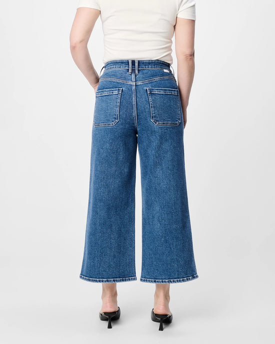 Ellis Blue $|& Dear John Audrey Super High Rise Wide Leg Jeans - Hanger Side
