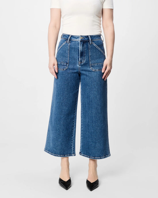 Ellis Blue $|& Dear John Audrey Super High Rise Wide Leg Jeans - VOF Detail
