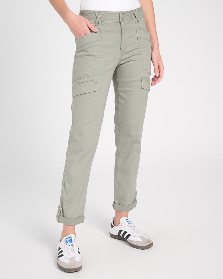 Deep Seagrass $|& Democracy Absolution Cuffed Utility Pant - SOF Front