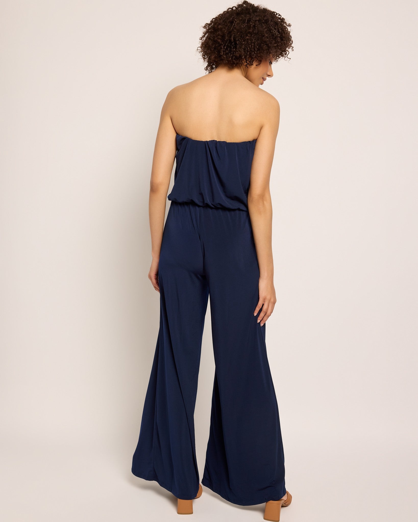 Black $|& Ariella Wide Leg Jumpsuit - SOF Back