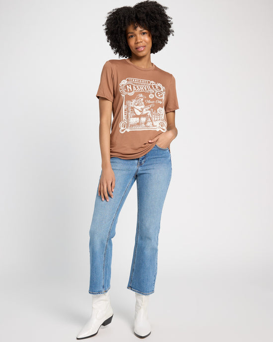 Brown $|& Polagram Nashville Tee - UGC On Fig