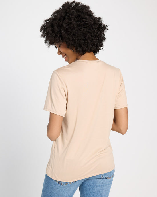 Taupe $|& Polagram Long Live Cowgirls Tee - SOF Back