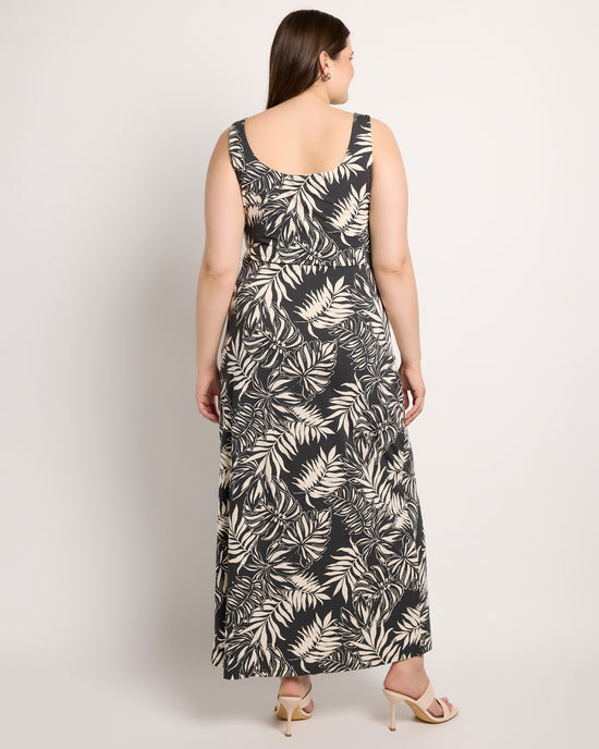 Black $|& Z Supply Melbourne Sandy Bay Palm Dress - SOF Back