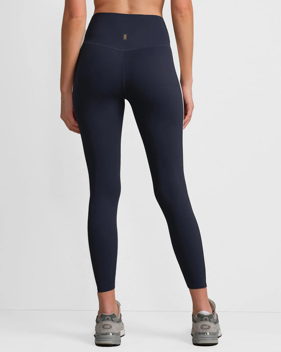 Navy Blue $|& Rhone Revive Colorblock 7/8 Legging - Hanger Side