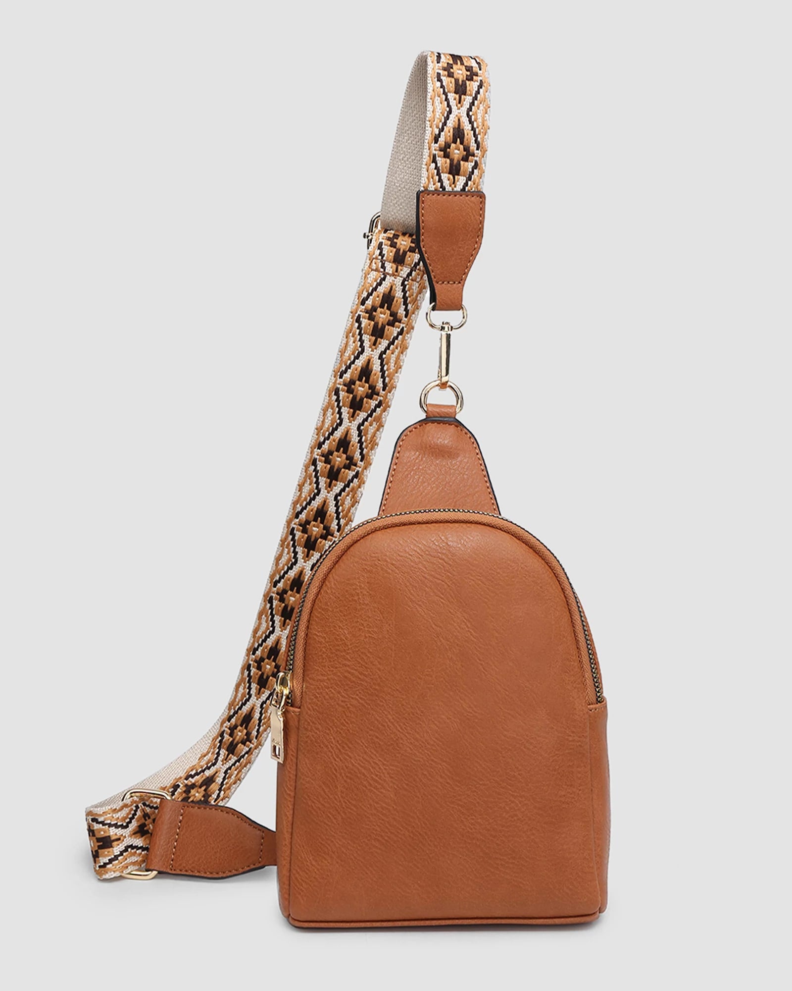 Brown $|& Jen & Co. Ellen Guitar Strap Sling Bag - VOF Detail