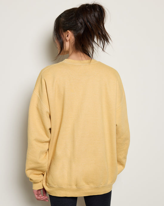 Ochre $|& Project Social T Flocked Mama Sweatshirt - SOF Back