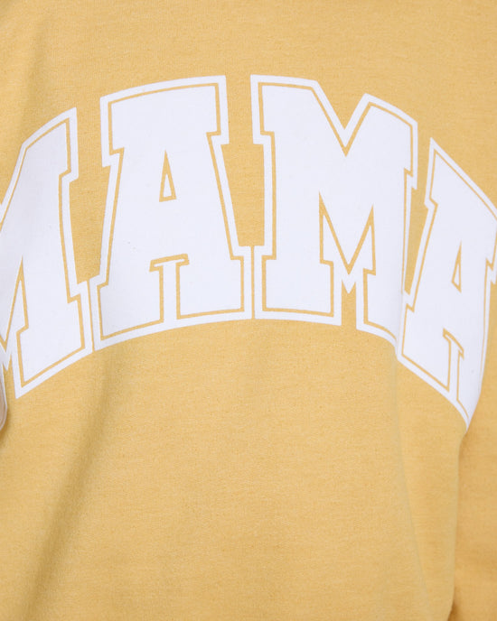 Ochre $|& Project Social T Flocked Mama Sweatshirt - SOF Full Front