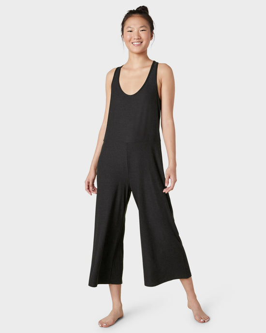 Darkest Night $|& Beyond Yoga Featherweight Hang Loose Jumpsuit - VOF Detail