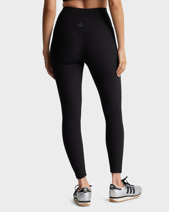 Black Onyx $|& Beyond Yoga Impulse Ribbed High Waisted Midi Legging - Hanger Side