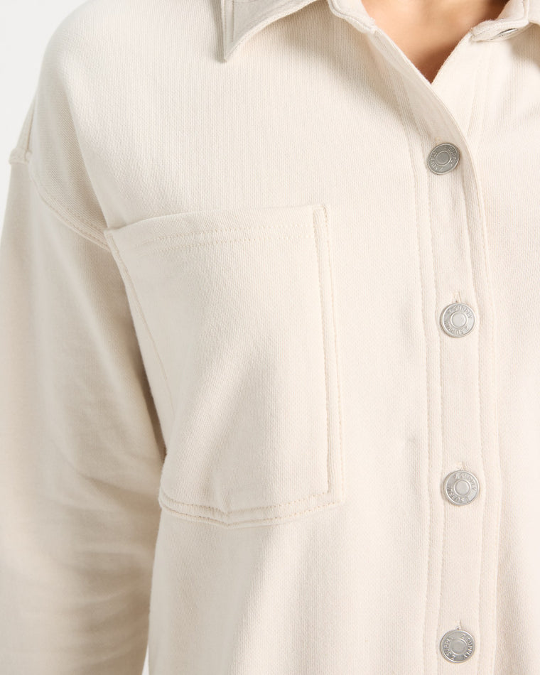 Crystal $|& Z Supply All Day Knit Denim Jacket - SOF Back