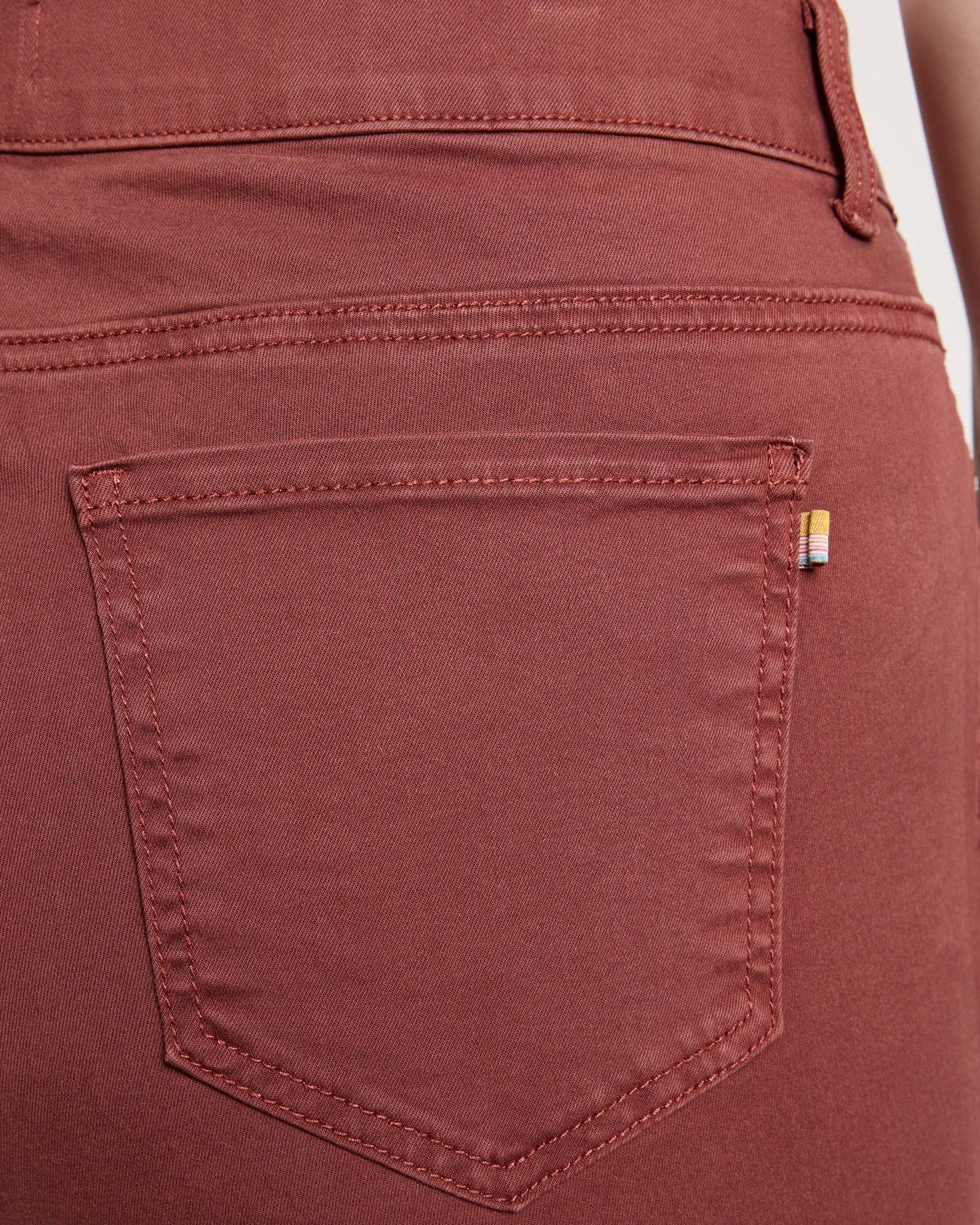 Mahogany $|& SEAS Cyndi Cuffed Ankle Skinny Jeans - SOF Full Front