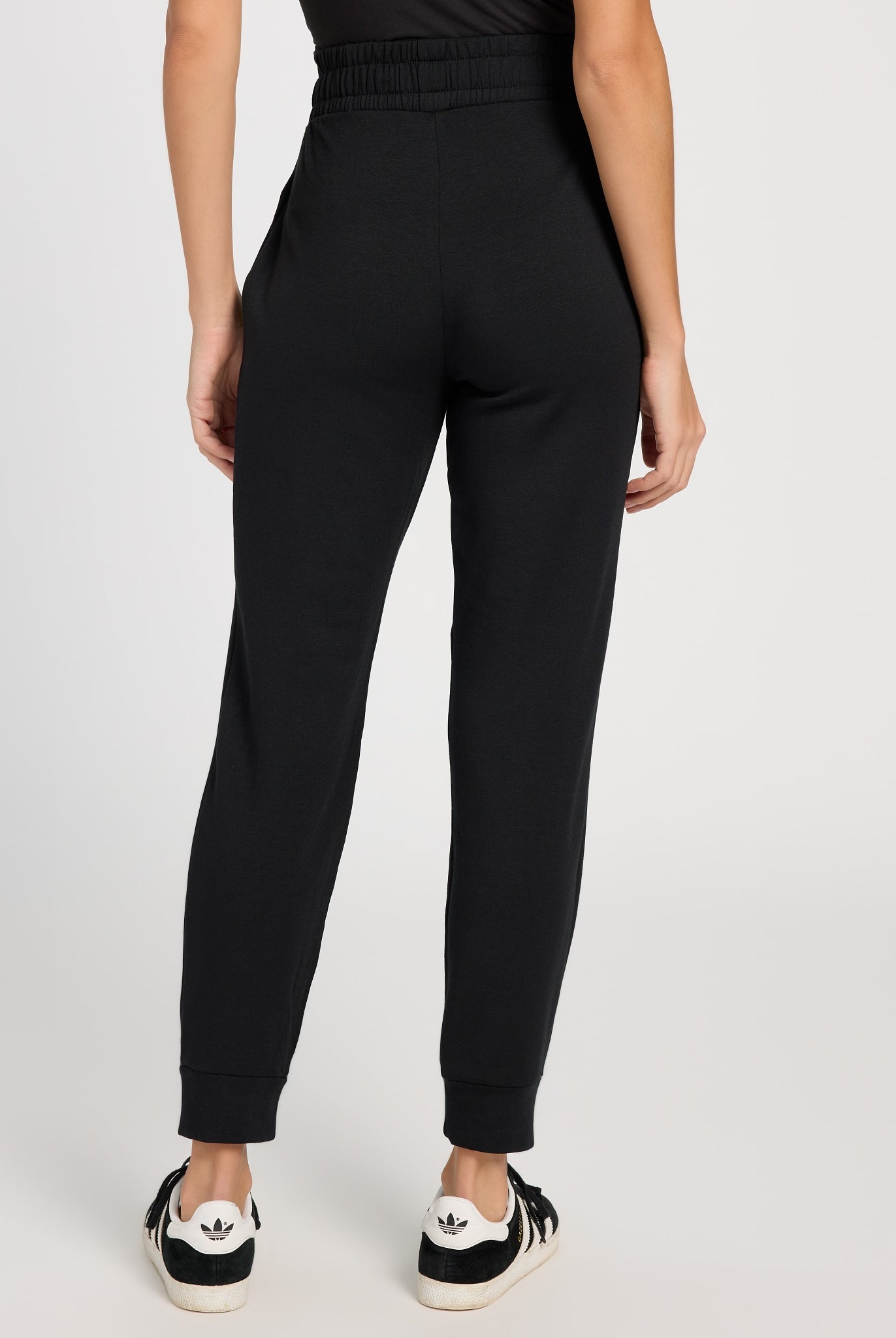 Black/White $|& Interval Flex Jogger - SOF Back