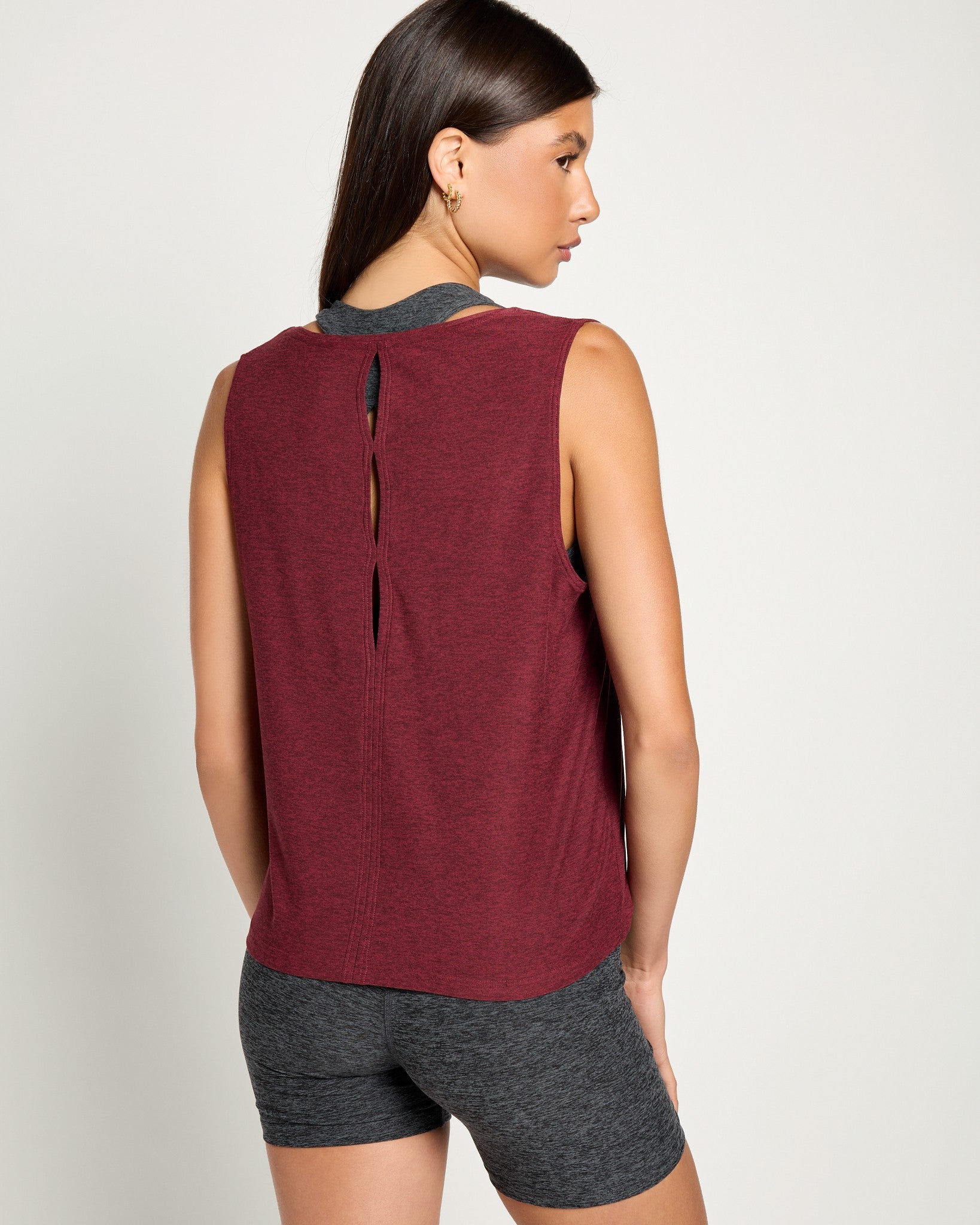 Red Wine $|& Interval FlowHeather Breeze Escape Tank - SOF Back
