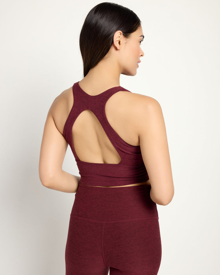 Red Wine $|& Interval FlowHeather Sculpt Enchant Bra - SOF Back
