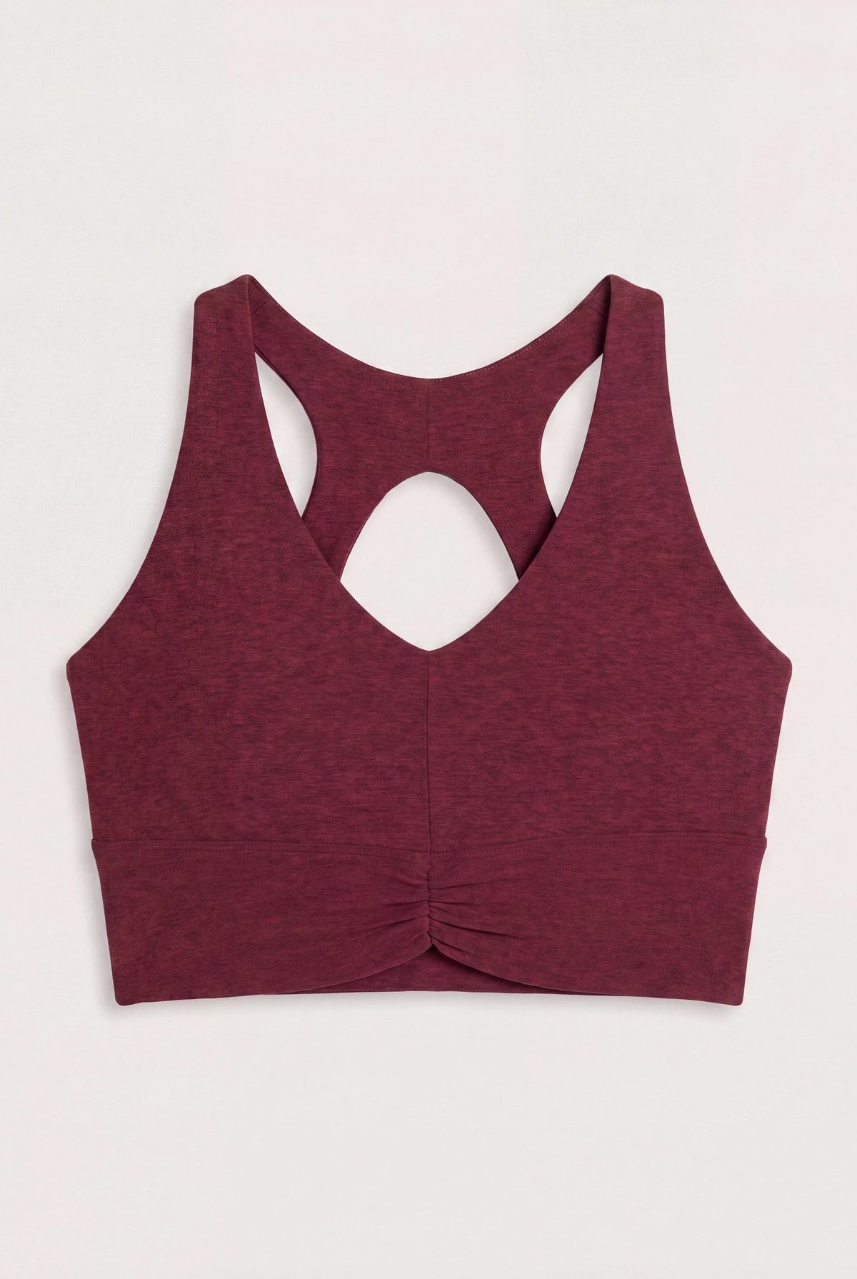 Red Wine $|& Interval FlowHeather Sculpt Enchant Bra - Hanger Detail