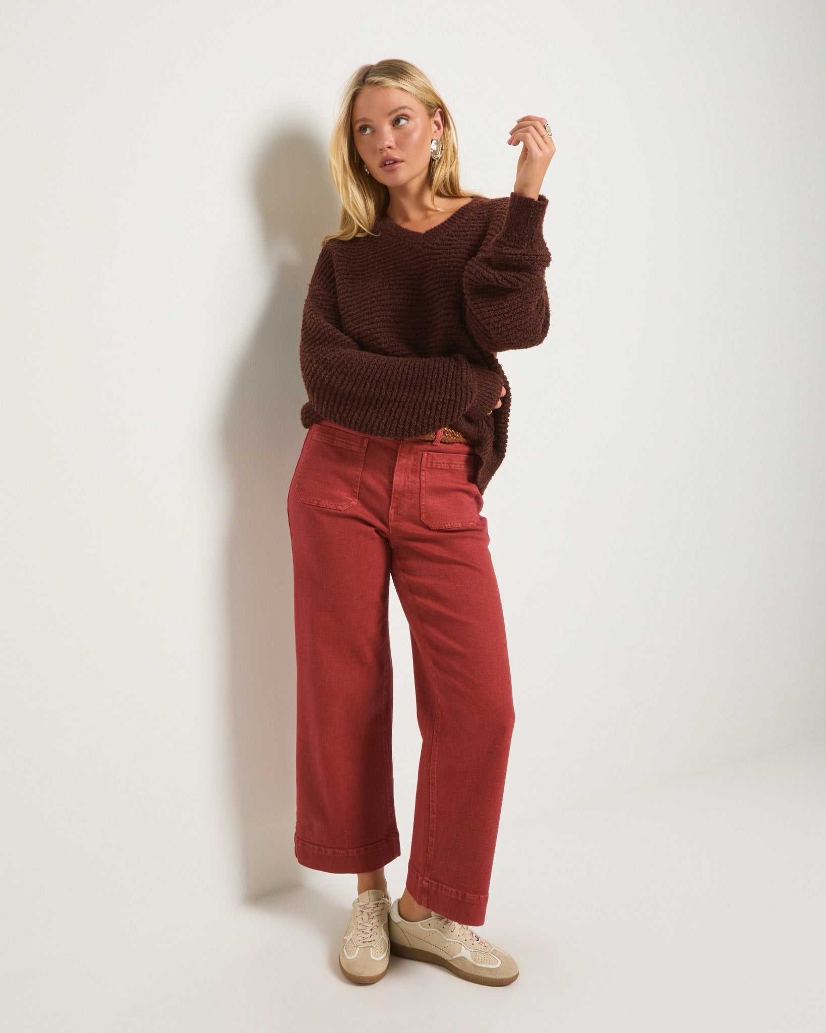 Mahogany $|& SEAS Redwood Retreat Sweater - UGC On Fig
