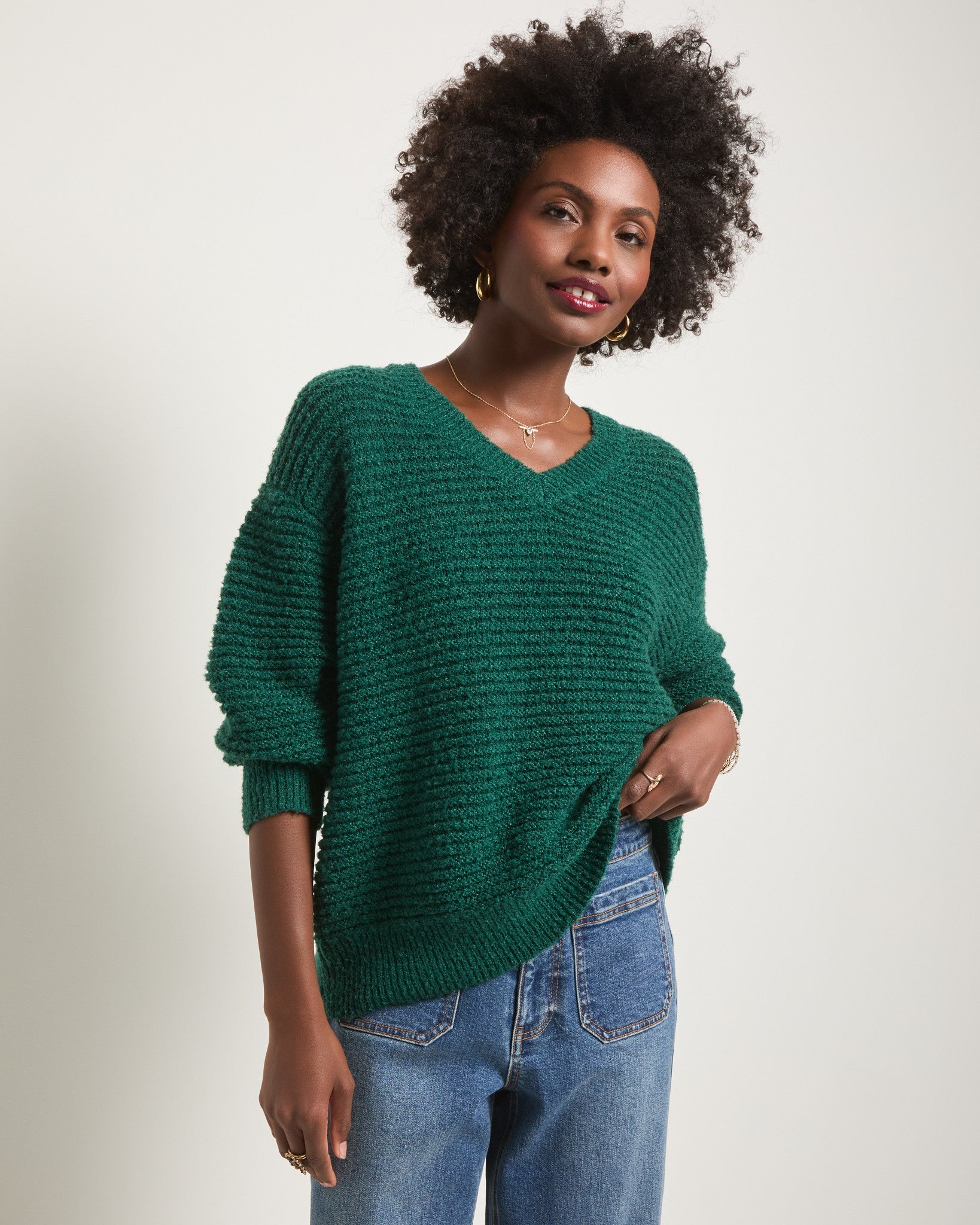 Light Pinecrest $|& SEAS Redwood Retreat Sweater - SOF Front