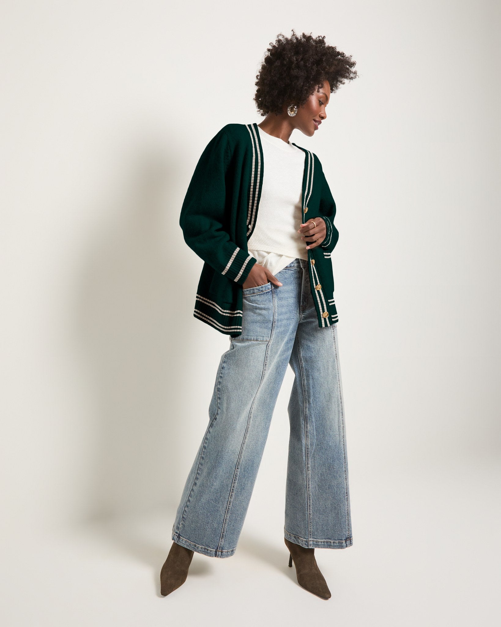 Heather Pinecrest $|& SEAS Island Cardigan - UGC On Fig