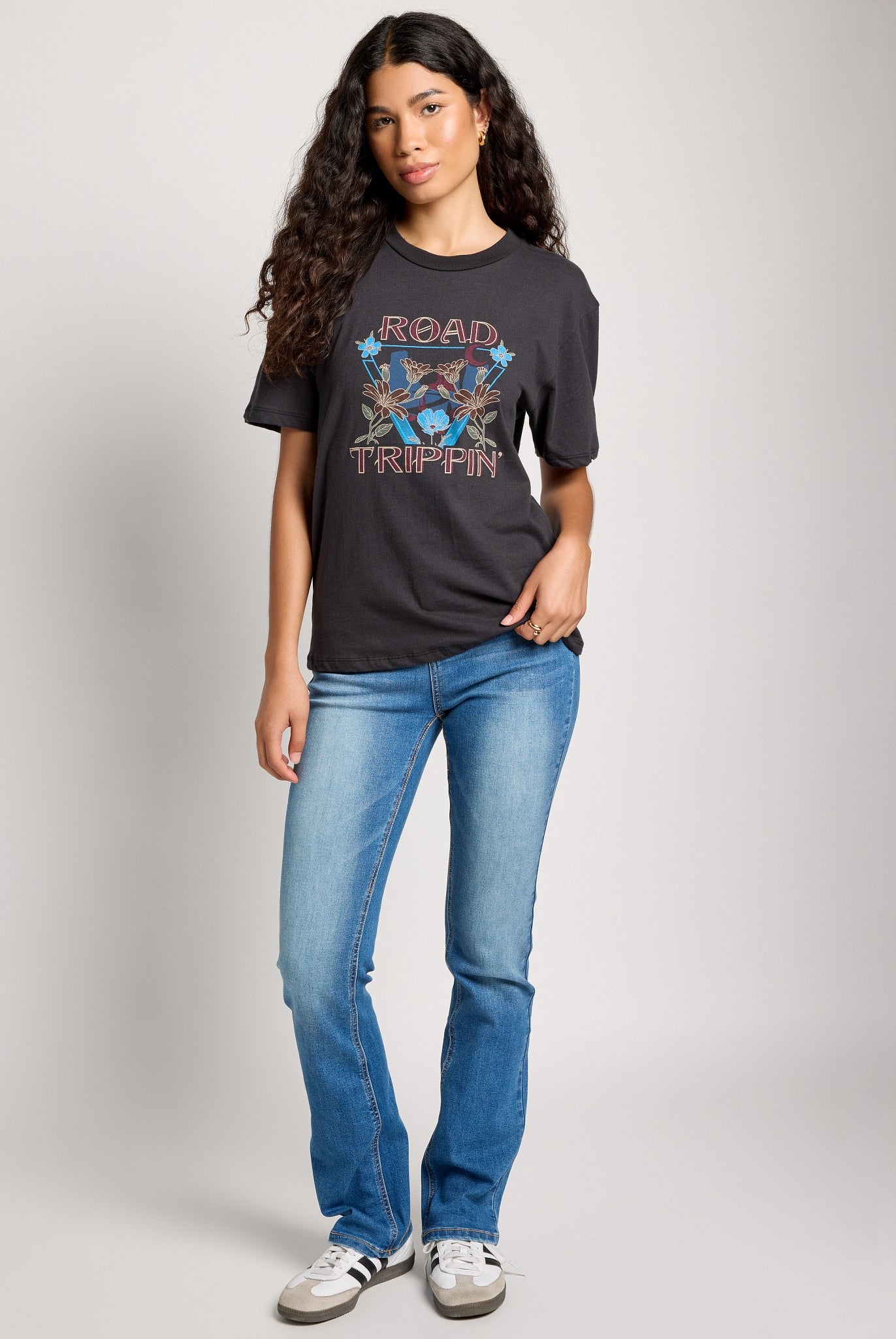 Faded Black $|& Herizon Road Trippin Easy Day Tee - UGC On Fig