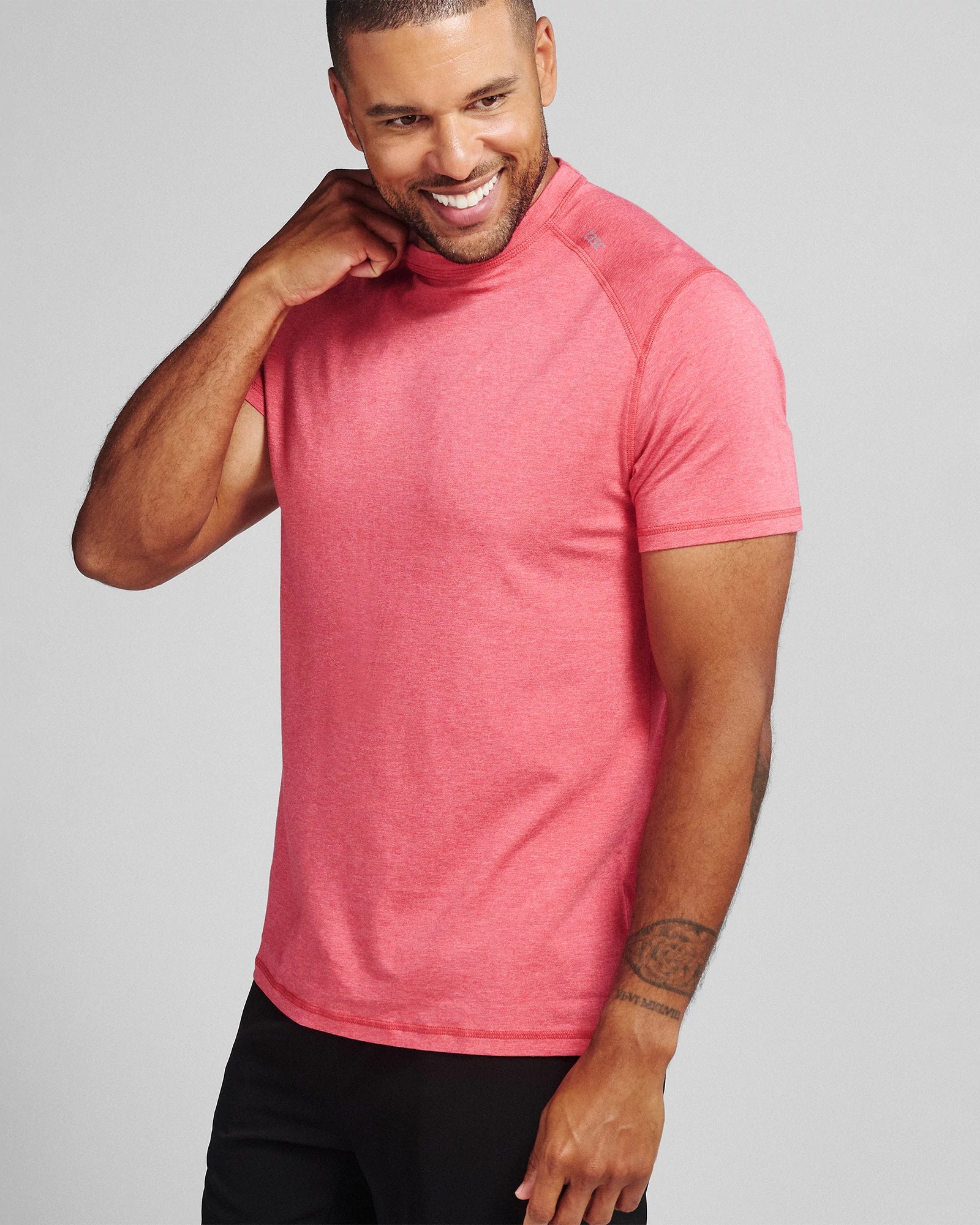 Racing Red Heather $|& Tasc Carrollton Tee - Hanger Front