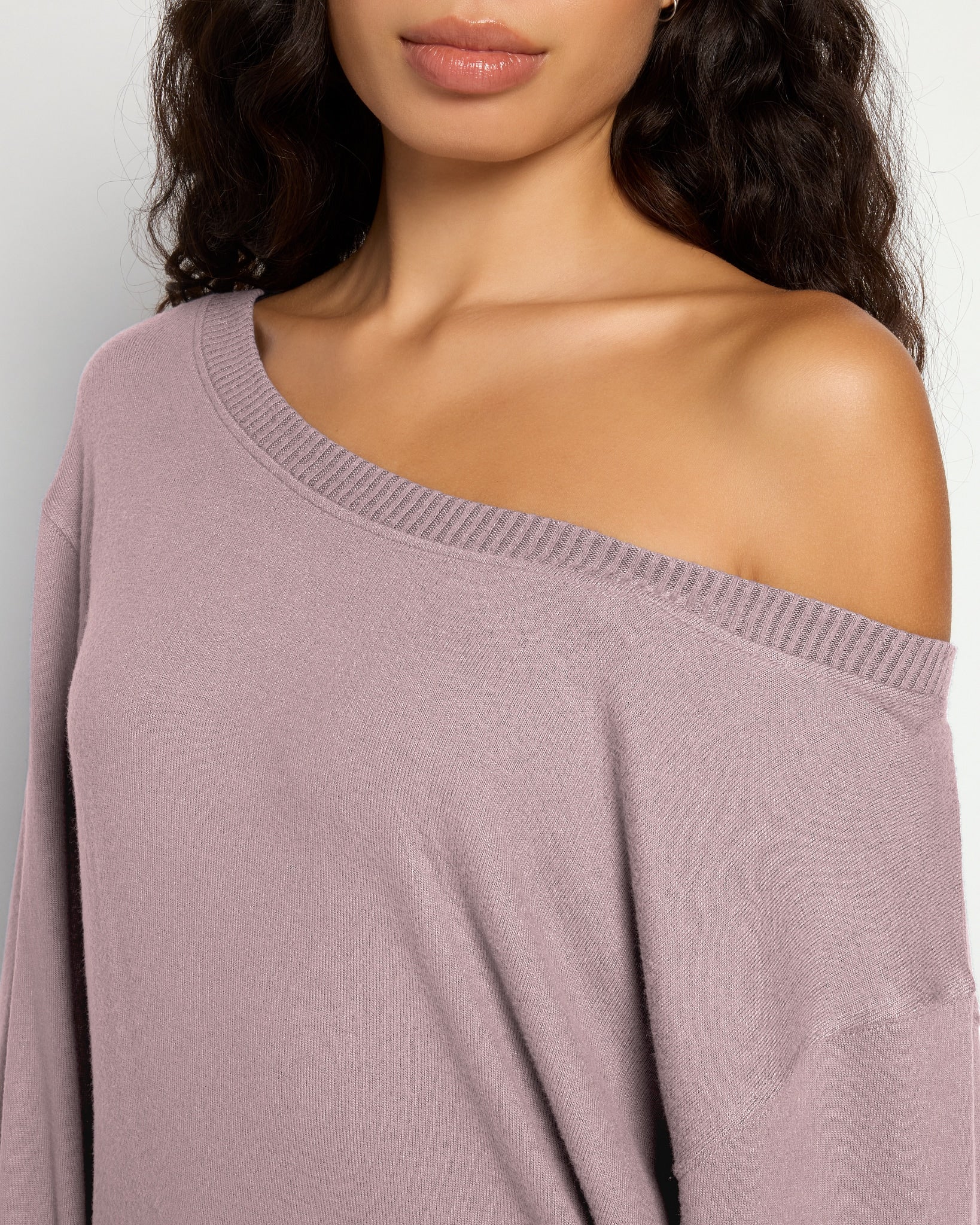 Dusk $|& Interval Brooklyn Off The Shoulder Pullover - SOF Full Front