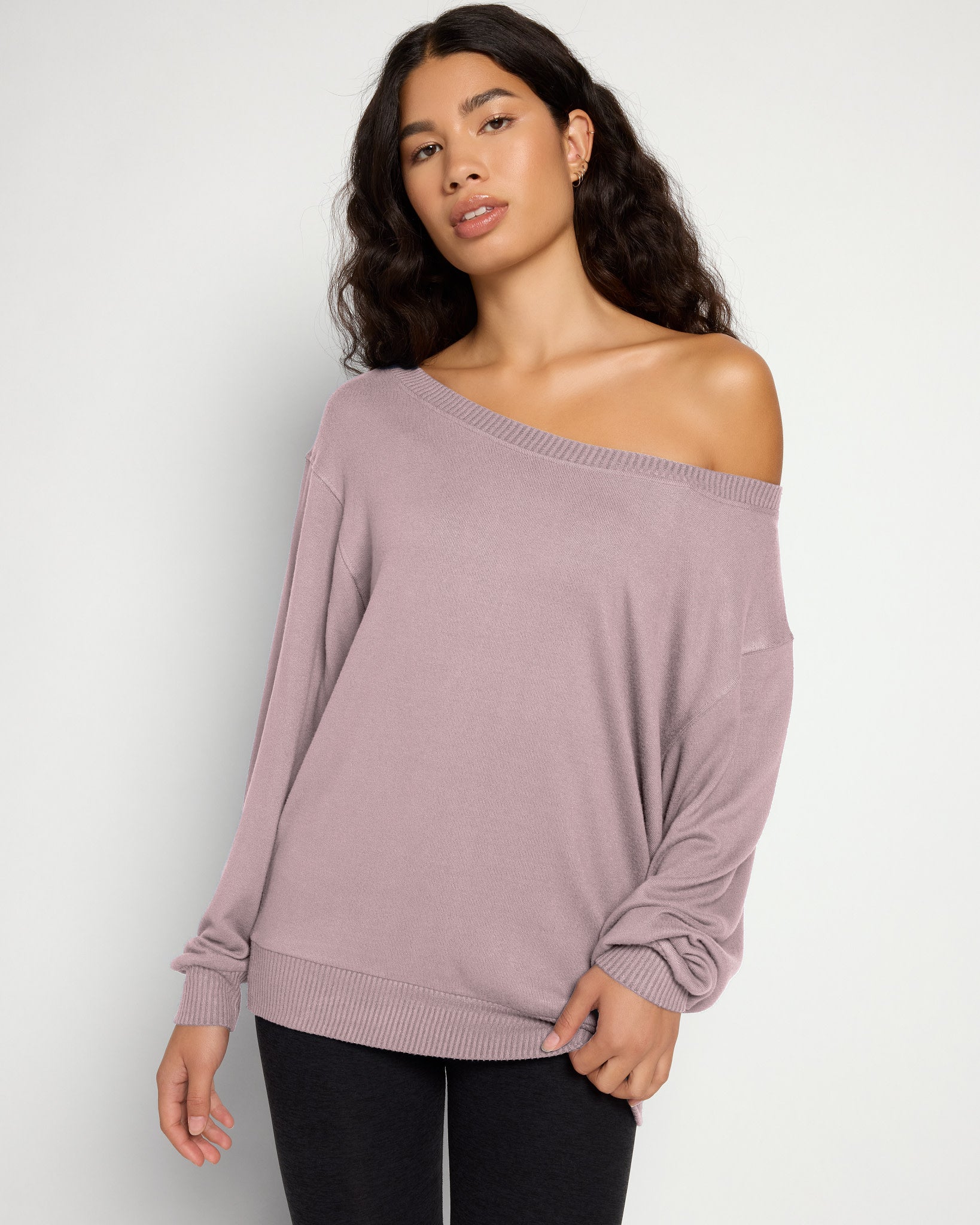 Dusk $|& Interval Brooklyn Off The Shoulder Pullover - SOF Front