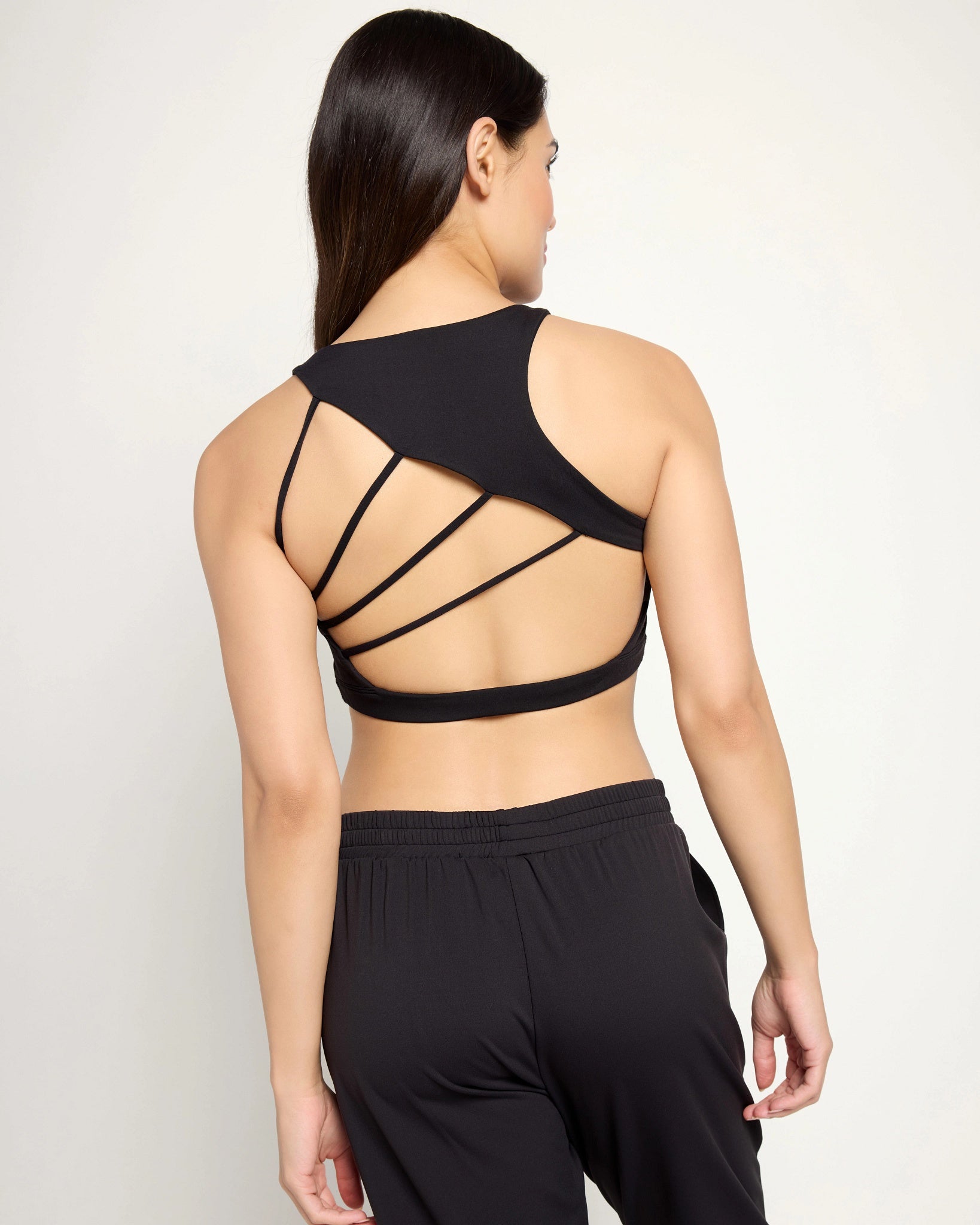 Black $|& Interval CloudLight Velocity Bra - SOF Back